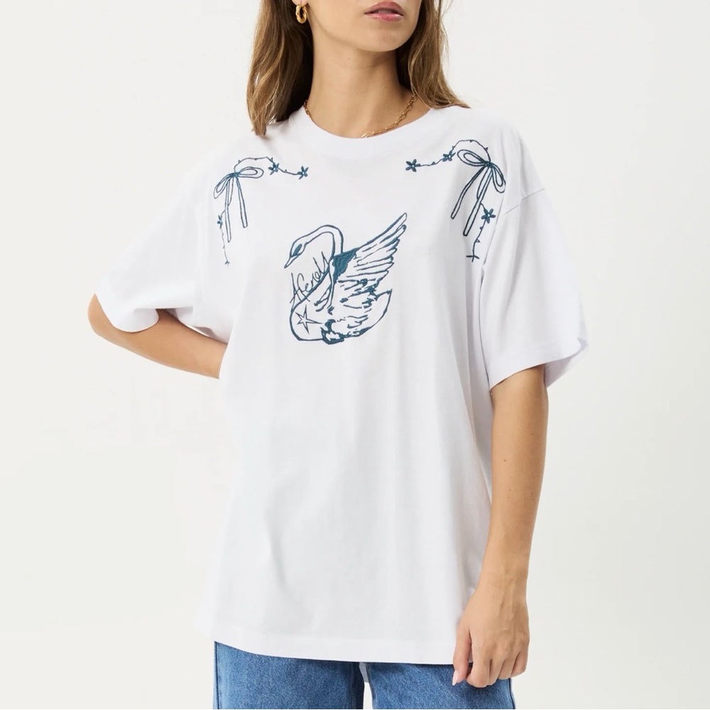 NWT AFENDS Women's Cygnet Oversized Tee